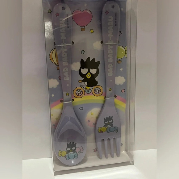 Sanrio Bad Badtz Maru- Spoon Fork Cutlery Set-Japan Kuji - Picture 4 of 7